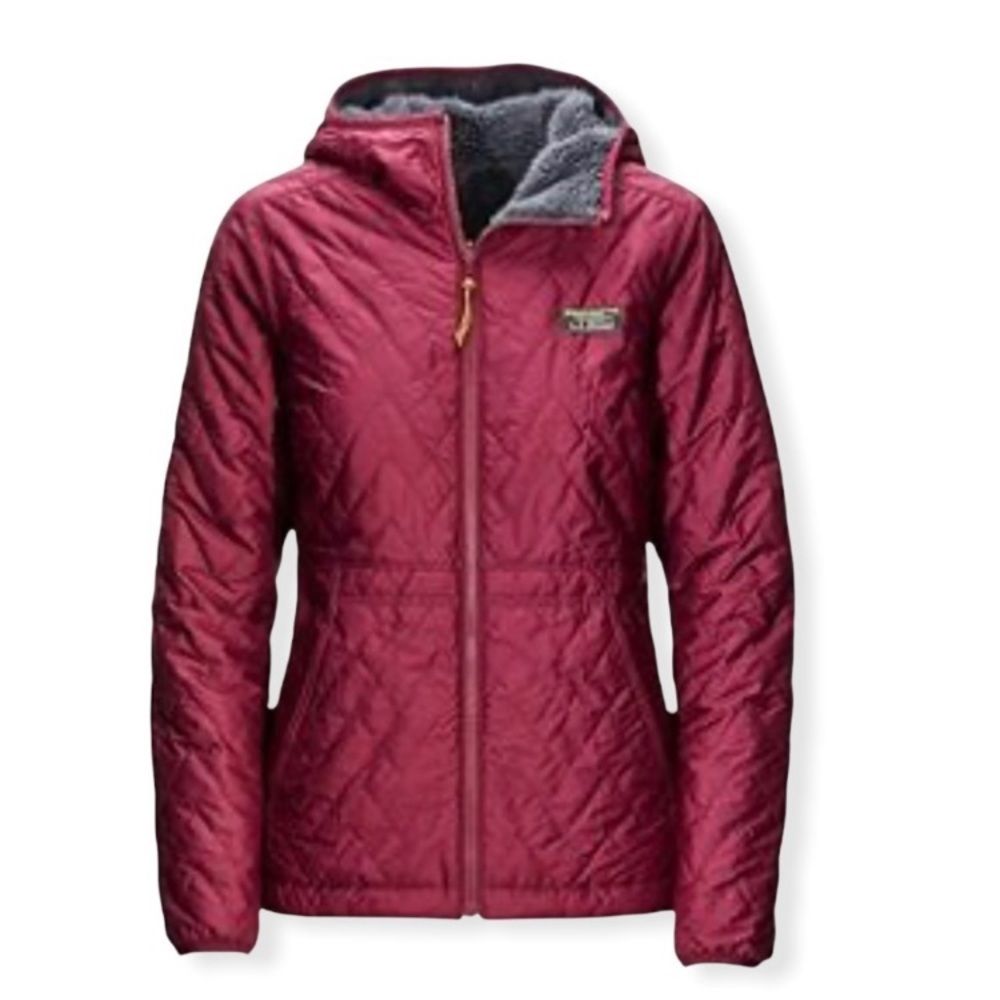 L.L. Bean Women’s Mountain Bound Primaloft Hooded Jacket Xs Reversible!